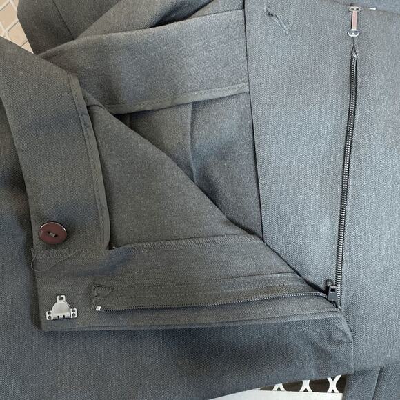 Talbots Petite Womens Charcoal Gray Pants Stretch Size 16 Office Wear - Picture 8 of 9